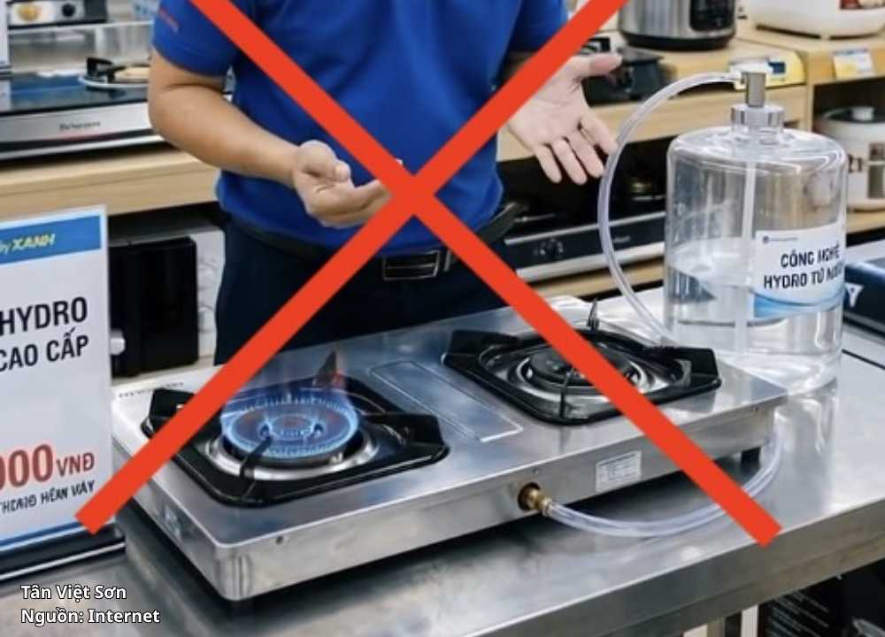 bếp gas chạy bằng nước