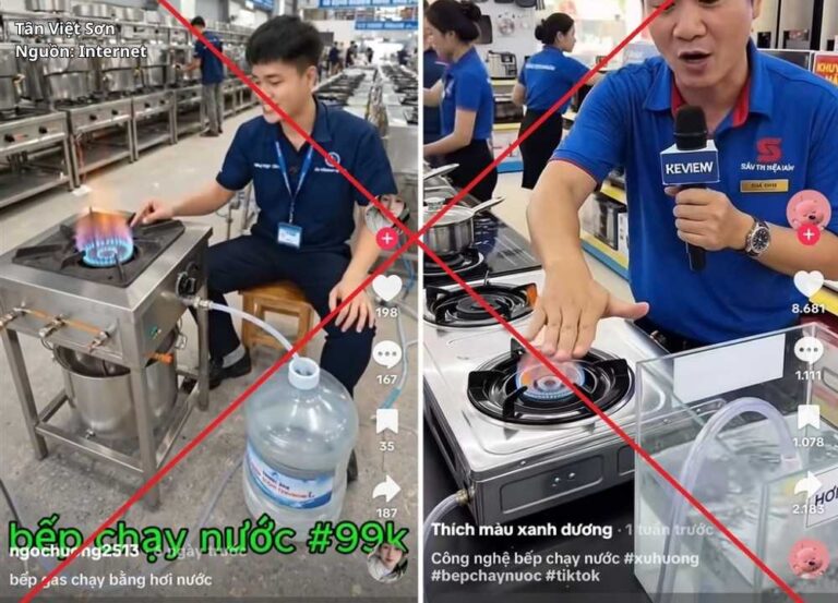 bếp gas chạy bằng nước